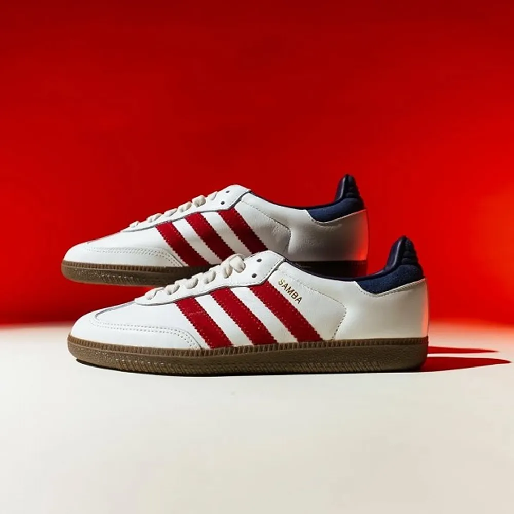 Adidas Samba White Red Men Shoes (FT511) - BUYON